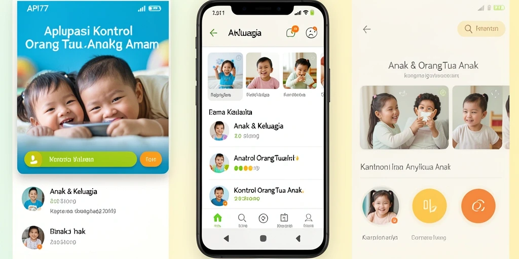 Tampilan antarmuka API77 yang sederhana dan mudah digunakan untuk kontrol orang tua.