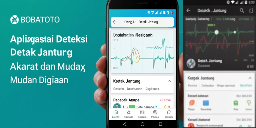 Antarmuka BOBATOTO yang menampilkan pemantauan detak jantung.