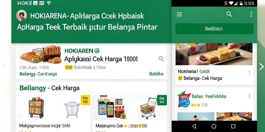 Screenshot HOKIARENA menampilkan antarmuka aplikasi Cek Harga.