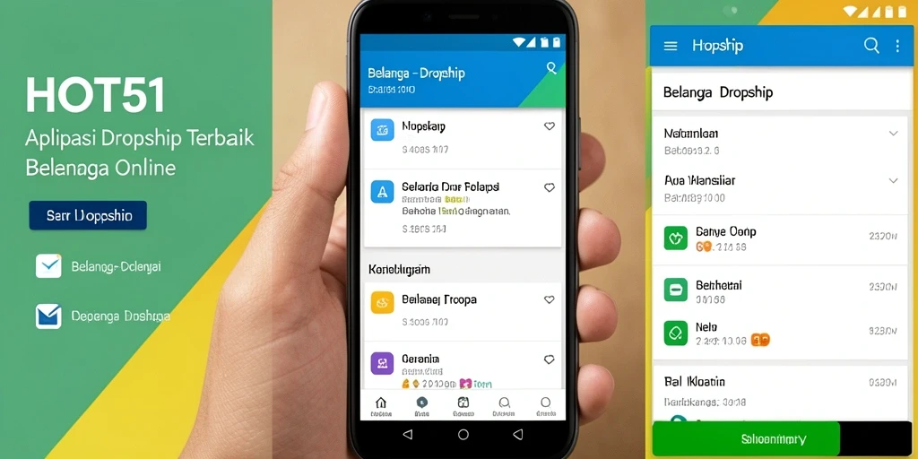 Antarmuka pengguna HOT51 yang sederhana dan efisien untuk dropship.