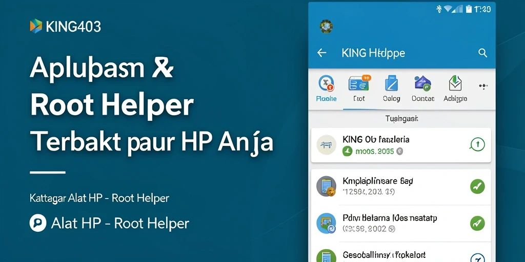 Antarmuka aplikasi KING403 yang sederhana dan fungsional.